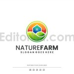 modern colorful eco farm logo design