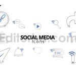 دانلود پروژه آماده پریمیر: آیکون شبکه های اجتماعی Social Media Icons