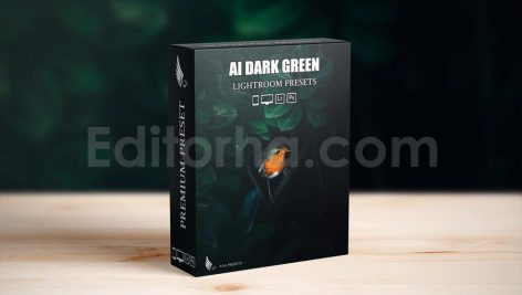ai optimize dark green lightroom presets