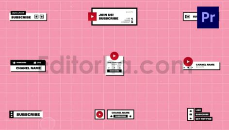 social media titles and lower thirds pr