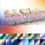 36 winter photoshop gradients