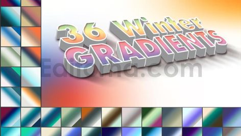 36 winter photoshop gradients