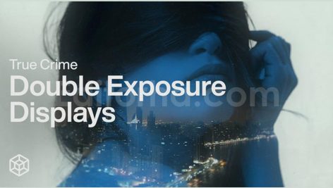 true crime double exposure displays