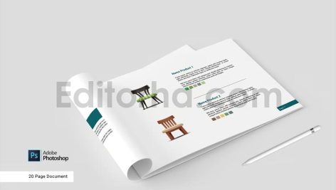 simple interior brochure