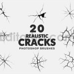 20 realistic cracks brushes
