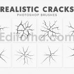 دانلود ۲۰ براش ترک واقعی Realistic Cracks Brushes