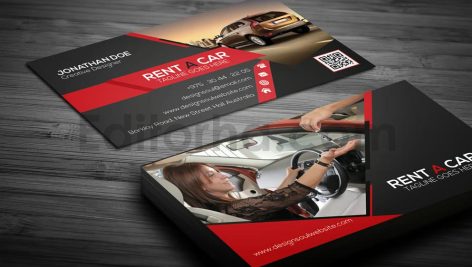 Rent A Car Business Card