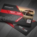 دانلود فایل لایه باز کارت ویزیت اجاره ماشین Rent A Car Business Card