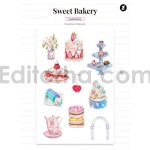 sweet bakery theme birthday invitation card