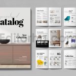 دانلود فایل لایه باز کاتالوگ محصولات مبلمان Catalog Brochure Template