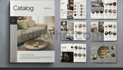 دانلود فایل لایه باز کاتالوگ محصولات مبلمان Furniture Product Catalog