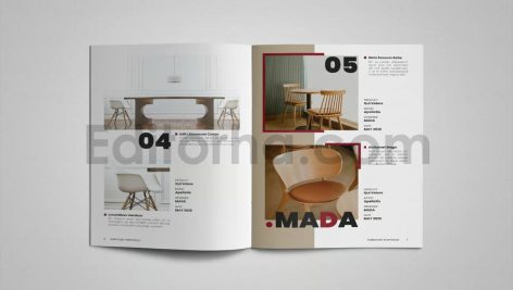 دانلود فایل لایه باز کاتالوگ محصولات مبلمان Furniture Portfolio