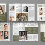 دانلود فایل لایه باز کاتالوگ آرایشگر Makeup Artist Brochure Template