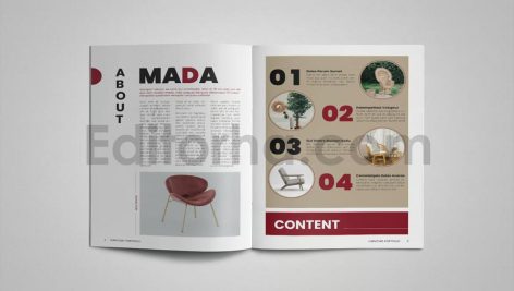 دانلود فایل لایه باز کاتالوگ محصولات مبلمان Furniture Portfolio
