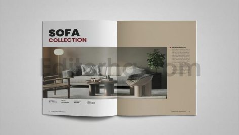 دانلود فایل لایه باز کاتالوگ محصولات مبلمان Furniture Portfolio