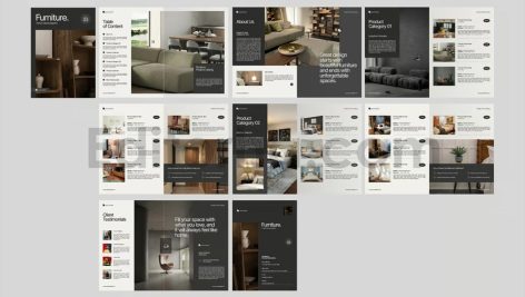 دانلود فایل لایه باز کاتالوگ محصولات مبلمان Furniture Product Catalog
