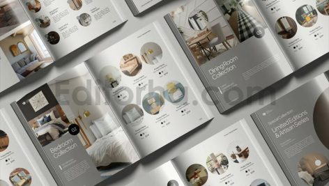 دانلود فایل لایه باز کاتالوگ محصولات مبلمان Furniture Product Catalog