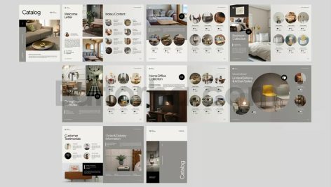 دانلود فایل لایه باز کاتالوگ محصولات مبلمان Furniture Product Catalog