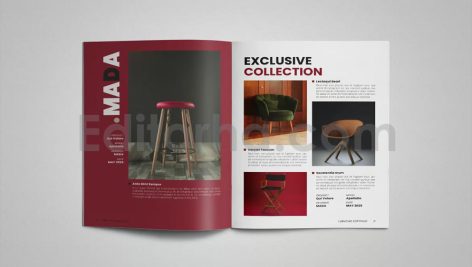 دانلود فایل لایه باز کاتالوگ محصولات مبلمان Furniture Portfolio