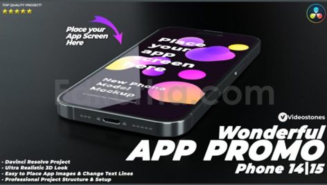 wonderful app promo video for phone 14 davinci res