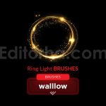 ring light photoshop brushes ring light effects