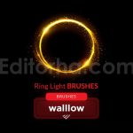 ring light photoshop brushes ring light effects