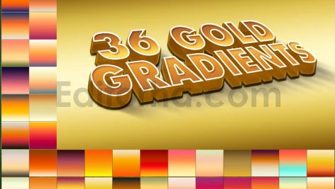 36 gold gradients photoshop