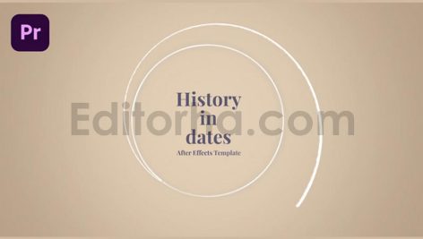 دانلود پروژه آماده پریمیر: اسلایدشو تاریخی History in Dates - History Memory