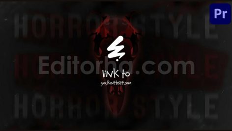 horror logo for premiere pro