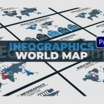 دانلود پروژه آماده پریمیر: نقشه جهان اینفوگرافیک، ابزار طراحی و نمایش داده‌ها