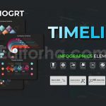 دانلود پروژه آماده پریمیر: تایم لاین اینفوگرافی Infographic - Timeline MOGRT