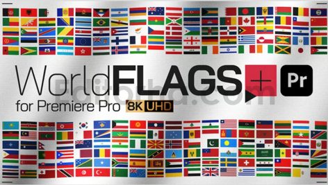 دانلود پروژه آماده پریمیر: پرچم و نقشه ۲۰۰ کشور جهان World Flags Plus
