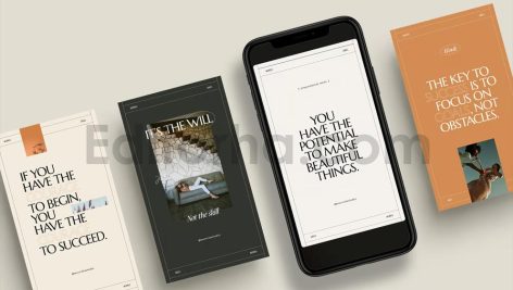 دانلود فایل لایه باز پست اینستاگرام برای نمایش سخنان برجسته