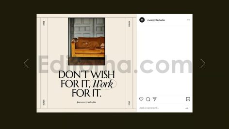 دانلود فایل لایه باز پست اینستاگرام برای نمایش سخنان برجسته
