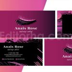 دانلود فایل کارت ویزیت لاکچری آرایشگر لوکس Makeup Artist Business Card