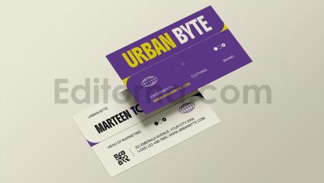 دانلود فایل لایه باز کارت ویزیت حرفه ای Urban Byte – Business Card