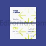 دانلود فایل لایه باز کارت ویزیت مدرن ساده Arrow Company Business Card