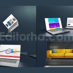 laptop app reveal mockup for davinci resolve