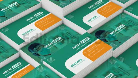 دانلود فایل لایه باز کارت ویزیت کلینیک پزشکی Medical Clinic Business Card