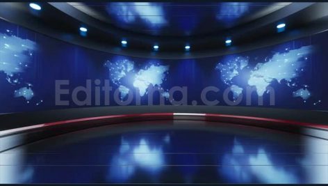 3d virtual studio news studio background