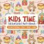 دانلود 15 پترن لایه باز اسباب بازی کودک Kids Time Seamless Patterns