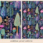 دانلود ۱۲ پترن جنگلی خاص و زیبا Seamless Forest Patterns