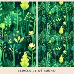 دانلود ۱۲ پترن جنگلی خاص و زیبا Seamless Forest Patterns