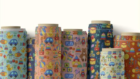 دانلود 15 پترن لایه باز اسباب بازی کودک Kids Time Seamless Patterns