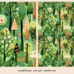 دانلود 12 پترن جنگلی خاص و زیبا Seamless Forest Patterns