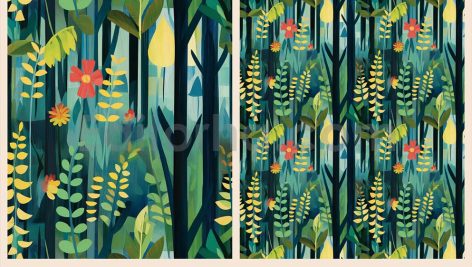 دانلود 12 پترن جنگلی خاص و زیبا Seamless Forest Patterns