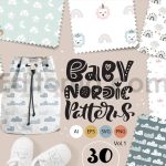 دانلود پترن لایه باز کودکانه Baby nordic patterns