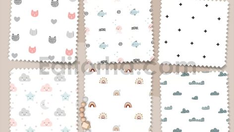 دانلود پترن لایه باز کودکانه Baby nordic patterns