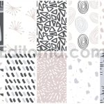 دانلود 30 پترن کودک با طراحی دستی Cute Kids Seamless Patterns