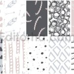 دانلود 30 پترن کودک با طراحی دستی Cute Kids Seamless Patterns